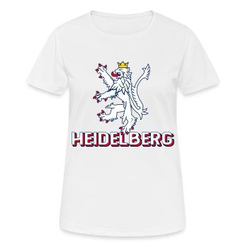 Heidelberg Löwe Deutschland - Helles Vintage - Frauen T-Shirt atmungsaktiv - Weiß - Vorne - AI Model Female 172 dark (172cm)