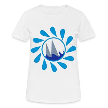 Segel - Frauen T-Shirt atmungsaktiv - Weiß - Vorne - AI Model Female 172 dark (172cm)