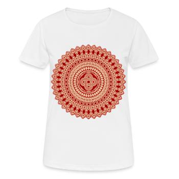 RF326CUK - Frauen T-Shirt atmungsaktiv - Weiß - Vorne - AI Model Female 172 dark (172cm)