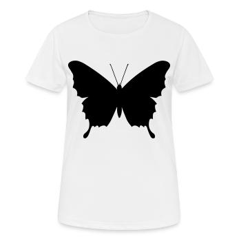 Small butterfly - Women's Breathable T-Shirt - white - Front - AI Model Female 172 dark (172cm)