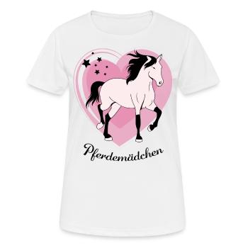 Süßes Pony für Pferdemaedchen - Frauen T-Shirt atmungsaktiv - Weiß - Vorne - AI Model Female 172 dark (172cm)
