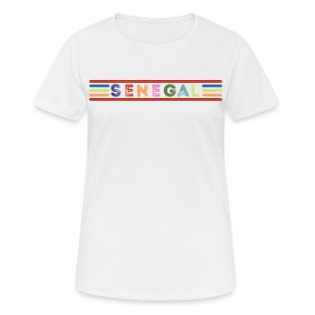 Senegal - Women's Breathable T-Shirt - white - Front - AI Model Female 172 dark (172cm)