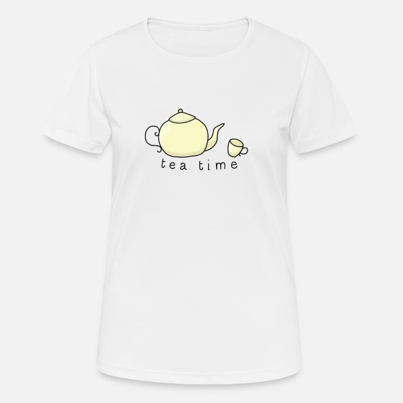 tea time - Women's Breathable T-Shirt - white