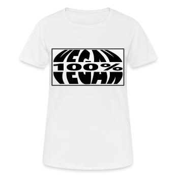 Vegan Veganer Veganerin Küche Kochen Gesund - Frauen T-Shirt atmungsaktiv - Weiß - Vorne - AI Model Female 172 dark (172cm)