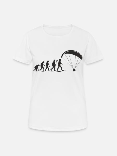 evolution paragliding - Women's Breathable T-Shirt - white