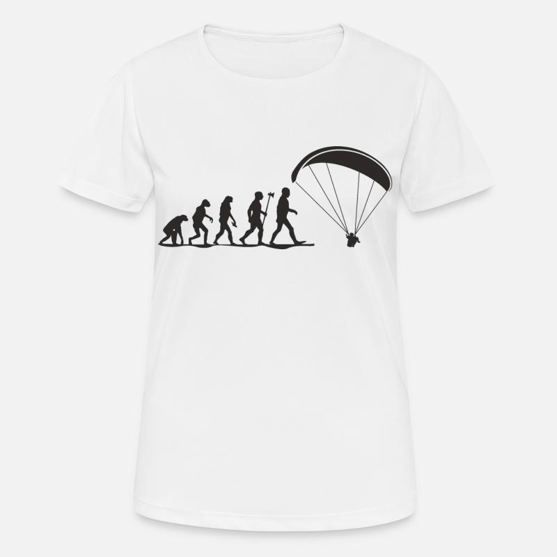 evolution paragliding - T-shirt respirant Femme - blanc
