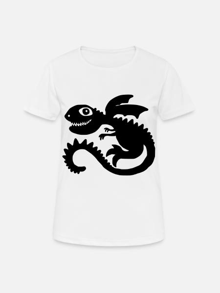 Little Dragon - Frauen T-Shirt atmungsaktiv - Weiß