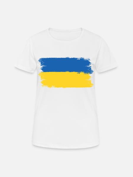 Ukraine Flag - Pray For Ukraine - Viva Ukraine - Women's Breathable T-Shirt - white