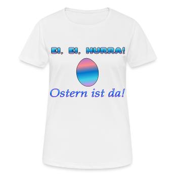 Œuf de Pâques - T-shirt respirant Femme - blanc - Devant - AI Model Female 172 dark (172cm)