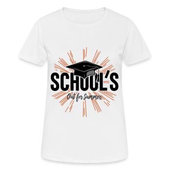 Schulabschluss School`s Out For Summer - Women's Breathable T-Shirt - white - Front - AI Model Female 172 dark (172cm)