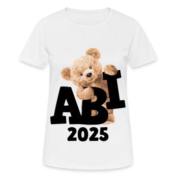 Teddy Abi Abitur Abschluß Teddybär Geschenk - Frauen T-Shirt atmungsaktiv - Weiß - Vorne - AI Model Female 172 dark (172cm)