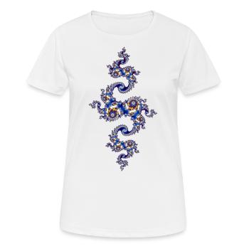 Julia Fractal - Women's Breathable T-Shirt - white - Front - AI Model Female 172 dark (172cm)
