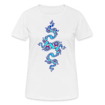 Julia Fraktal - Women's Breathable T-Shirt - white - Front - AI Model Female 172 dark (172cm)