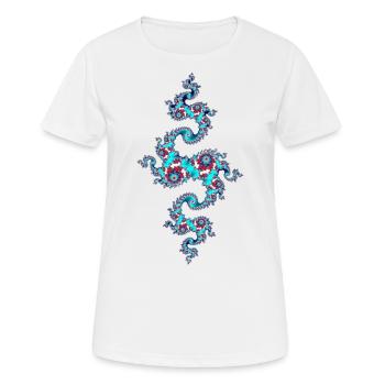 Julia Fraktal - Women's Breathable T-Shirt - white - Front - AI Model Female 172 dark (172cm)