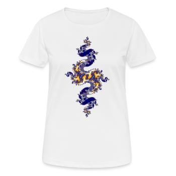 Julia Fraktal - T-shirt respirant Femme - blanc - Devant - AI Model Female 172 dark (172cm)
