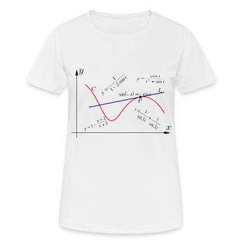 mathematics - Women's Breathable T-Shirt - white - Front - AI Model Female 172 dark (172cm)