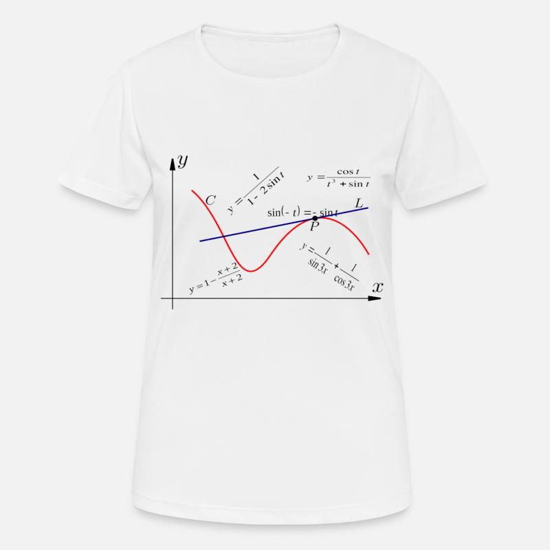 mathematics - Women's Breathable T-Shirt - white