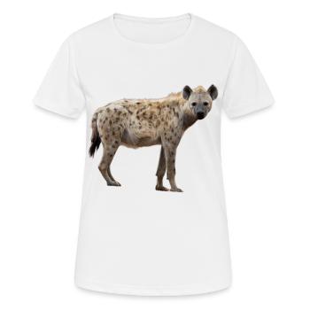 Hyäne Afrika Safari Tierliebhaber - Frauen T-Shirt atmungsaktiv - Weiß - Vorne - AI Model Female 172 dark (172cm)