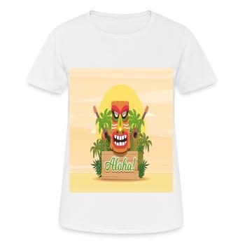 ALOHA - Women's Breathable T-Shirt - white - Front - AI Model Female 172 dark (172cm)