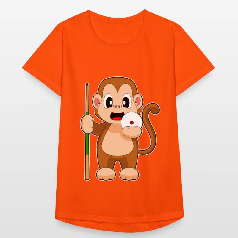 Queue de billard Monkey T-shirt respirant Femme