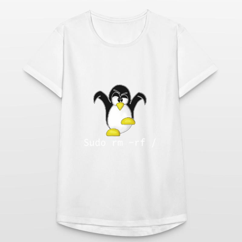Tux Linux Penguin Sudo Rm Rf | Computer Geek Hack Women's Breathable T-Shirt