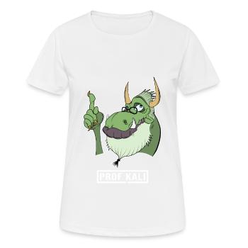 Kali Linux Computer Administrator Tux Drachen Kopf - Frauen T-Shirt atmungsaktiv - Weiß - Vorne - AI Model Female 172 dark (172cm)