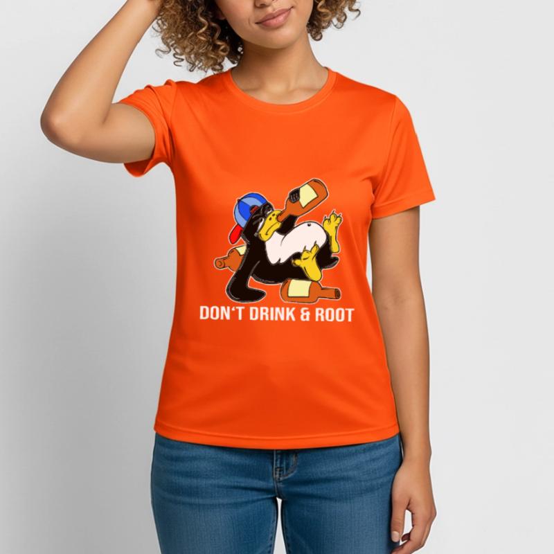 Linux Penguin Sudo Admin Funny Computer Science PC Nerd T-shirt respirant Femme