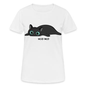 Heid ned - Frauen T-Shirt atmungsaktiv - Weiß - Vorne - AI Model Female 172 dark (172cm)