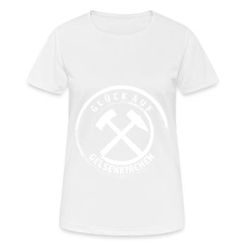 Le bonheur à Gelsenkirchen - T-shirt respirant Femme - blanc - Devant - AI Model Female 172 dark (172cm)