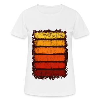 Trendy Abstract Design Pattern Geometric Gift - Women's Breathable T-Shirt - white - Front - AI Model Female 172 dark (172cm)