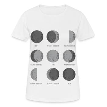 Astronomie Die Mondphasen Weltraum Geschenk - Frauen T-Shirt atmungsaktiv - Weiß - Vorne - AI Model Female 172 dark (172cm)