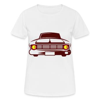 Muscle Car Front Classic Car Muscle-Car Geschenk - Frauen T-Shirt atmungsaktiv - Weiß - Vorne - AI Model Female 172 dark (172cm)