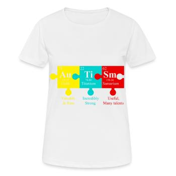 Autismus Puzzlestücke Asperger Autismus Tag - Frauen T-Shirt atmungsaktiv - Weiß - Vorne - AI Model Female 172 dark (172cm)