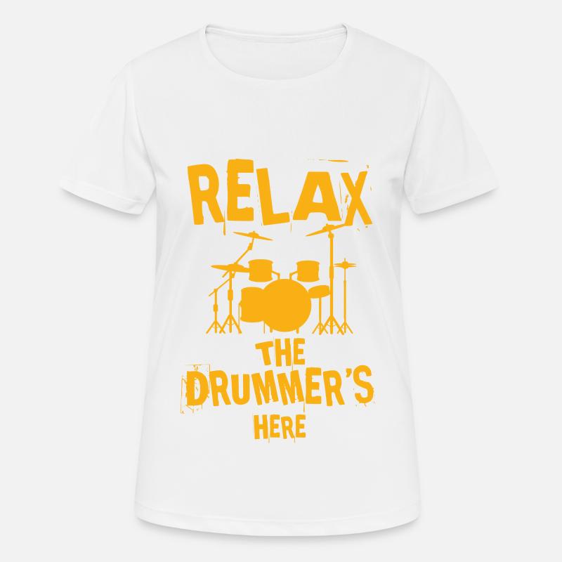Drummer Is Da Drummer Drummer Gift - Women's Breathable T-Shirt - white