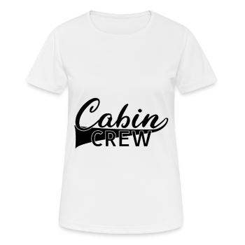 Cabin Crew - Women's Breathable T-Shirt - white - Front - AI Model Female 172 dark (172cm)