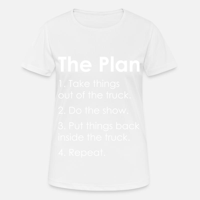 STAGEHAND CREW PLAN lighting technician gift - Women's Breathable T-Shirt - white
