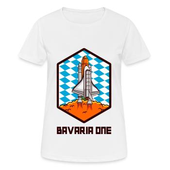 BAVARIA ONE Space Bavaria Gift - Women's Breathable T-Shirt - white - Front - AI Model Female 172 dark (172cm)