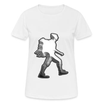 Wandern Abzeichen Alpen Wanderung Geschenkidee - Frauen T-Shirt atmungsaktiv - Weiß - Vorne - AI Model Female 172 dark (172cm)