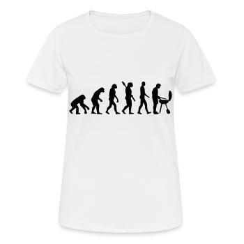 BBQ Grill EVOLUTION GRILL - Frauen T-Shirt atmungsaktiv - Weiß - Vorne - AI Model Female 172 dark (172cm)
