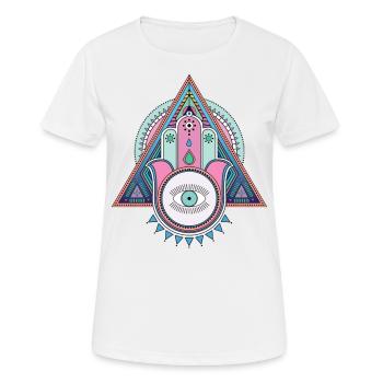 HAUPT VON FATMA T-Shirts - Frauen T-Shirt atmungsaktiv - Weiß - Vorne - AI Model Female 172 dark (172cm)