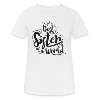 Sœur - T-shirt respirant Femme - blanc - Devant - AI Model Female 172 dark (172cm)