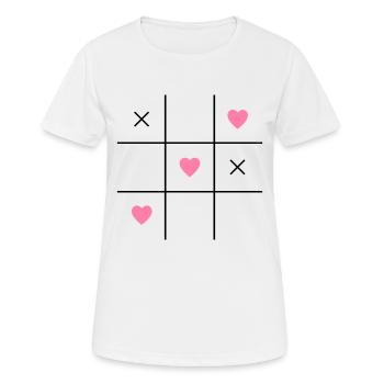 Liebe Liebe Romantisch Original Valentinstag - Frauen T-Shirt atmungsaktiv - Weiß - Vorne - AI Model Female 172 dark (172cm)