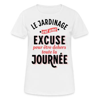 Jardinage Cadeau pour Jardinier Potager Jardin - T-shirt respirant Femme - blanc - Devant - AI Model Female 172 dark (172cm)