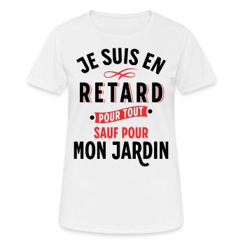 Jardinage Cadeau pour Jardinier Potager Jardin - T-shirt respirant Femme - blanc - Devant - AI Model Female 172 dark (172cm)