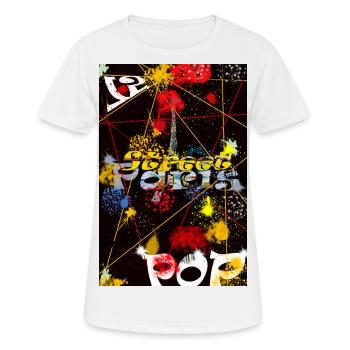 Paris Graf Street Art - Frauen T-Shirt atmungsaktiv - Weiß - Vorne - AI Model Female 172 dark (172cm)