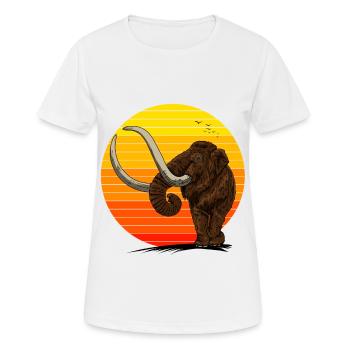 Beau mammouth au soleil idée cadeau de glace - T-shirt respirant Femme - blanc - Devant - AI Model Female 172 dark (172cm)