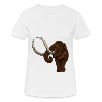 Mammouth de Ice Age Idée cadeau pour disparu - T-shirt respirant Femme - blanc - Devant - AI Model Female 172 dark (172cm)