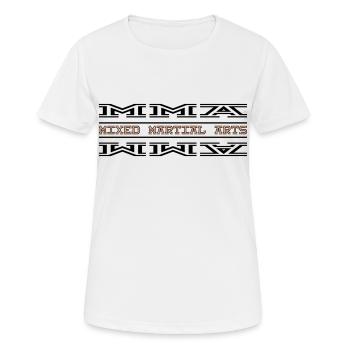 MMA Mixed Martial Arts - Women's Breathable T-Shirt - white - Front - AI Model Female 172 dark (172cm)