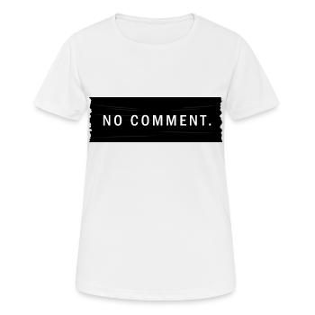 NO COMMENT - Women's Breathable T-Shirt - white - Front - AI Model Female 172 dark (172cm)