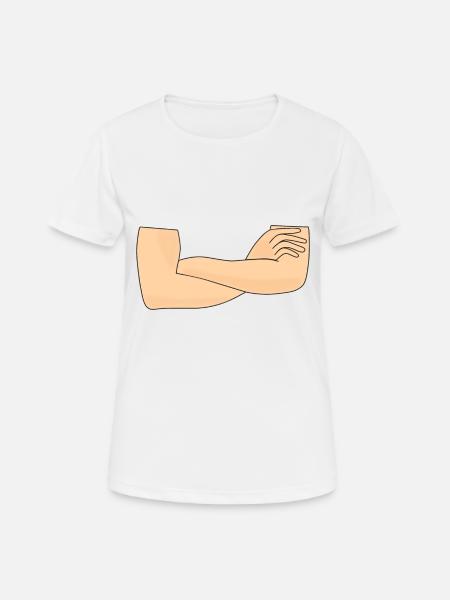 Crossed arms - Women's Breathable T-Shirt - white